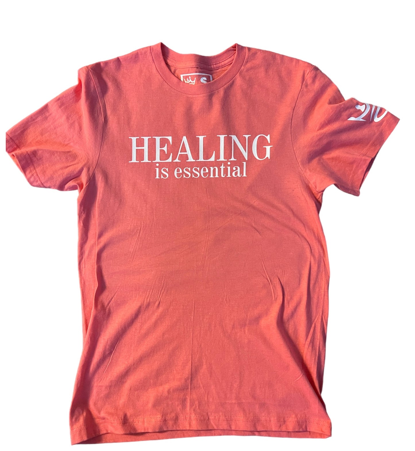 Healing is Essential T-Shirt (Coral Pink)